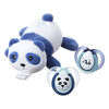 Paci-Snuggie Stuffed Animal with Two Pacifiers, 0-6 months - Panda