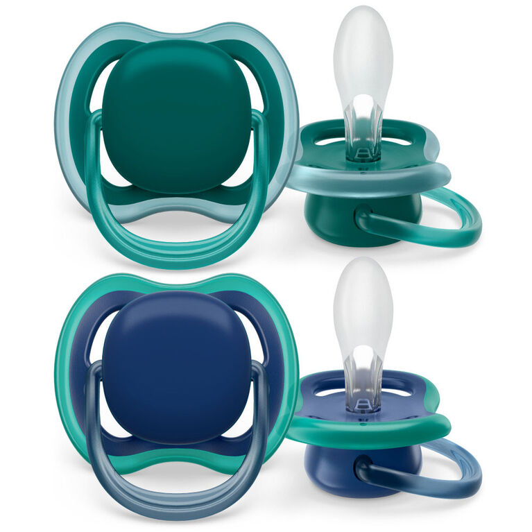 Avent Ultra Air Pacifier  6-18m opal /blue 2pk