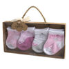 Baby Essentials 4-Pack Socks - Princess Girl 12-18 Months