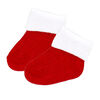 Baby Mode Unisex Red Knit Hat & Bootie Set 0-6M