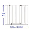 Dreambaby Liberty Xtra-Tall Security Gate with extensions (incl. 1 x 3.5" and 1 x 7" extensions) - White