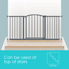 Extra Wide Decor Safety Gate Grey