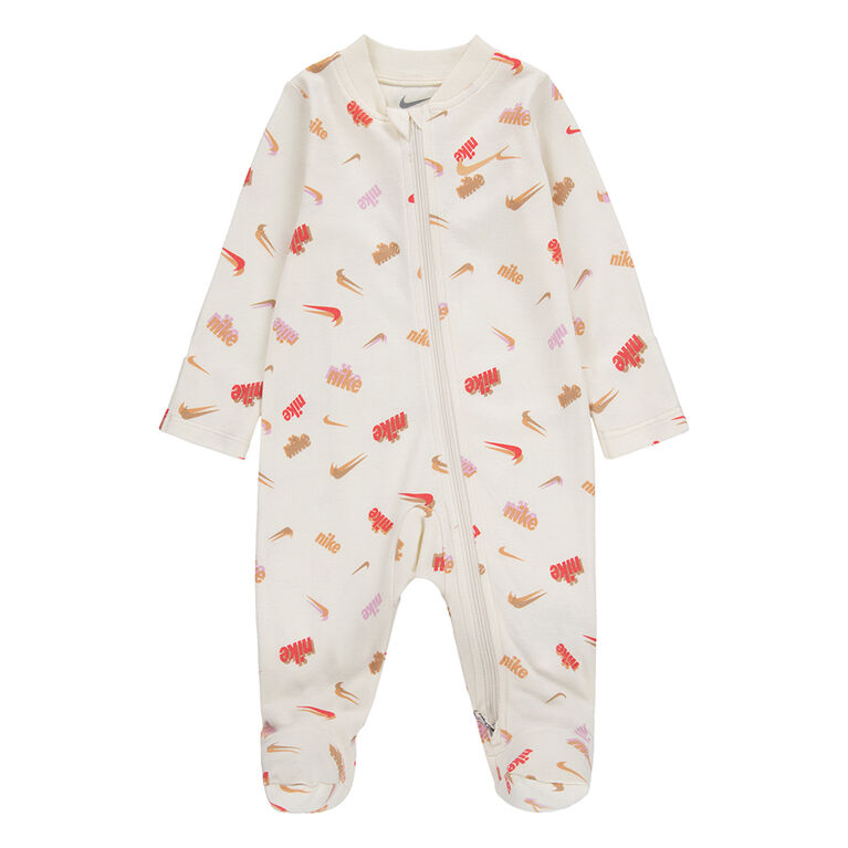 Nike Footed Coverall - Ivory - Size 3 Months