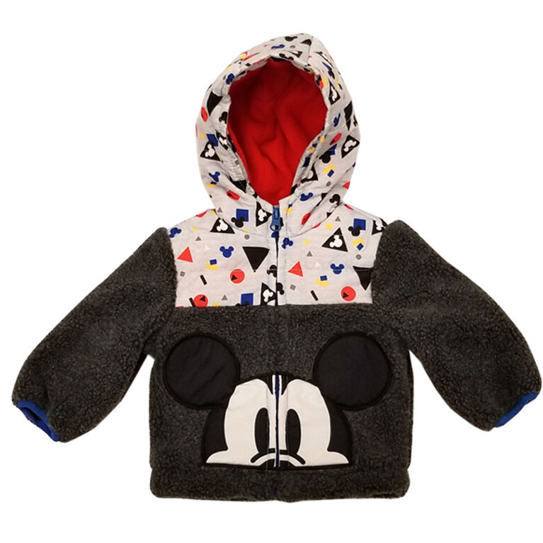Baby Boy Mickey Mouse Sherpa Jacket 24 Months