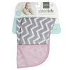 Cleanbib avec Manches de Kushies 12M-24M - Chevron Rose.