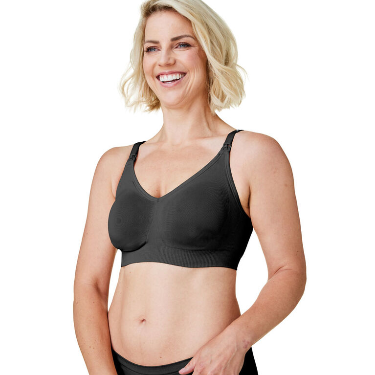Bravado Designs Body Silk Seamless Maternity & Nursing Bra, Black, X-Large