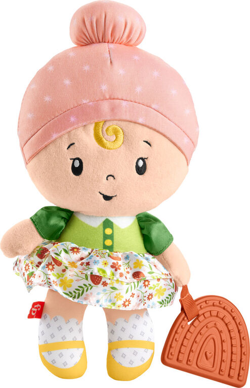 Fisher-Price Cuddle & Chime First Babydoll Infant Sensory Toy, Styles May Vary
