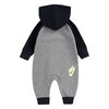 Nike JDI Fly Coverall - Charcoal With Neon , Size 24 Months