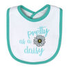 Necessities By Tendertyme  5 Piece Bib and Sock set :Aqua Daisy