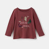 little styler long sleeve graphic tee, size 3-4y - Red