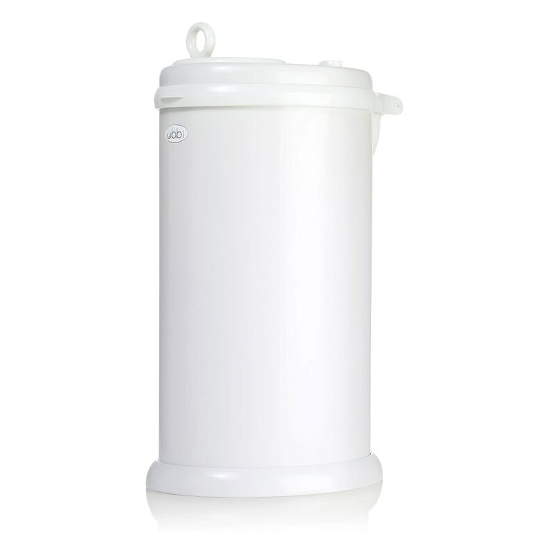 Ubbi Stainless Steel Diaper Pail - White