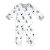 Baby Mode Unisex Grey Elephant Plush Fleece Sleeper-12M