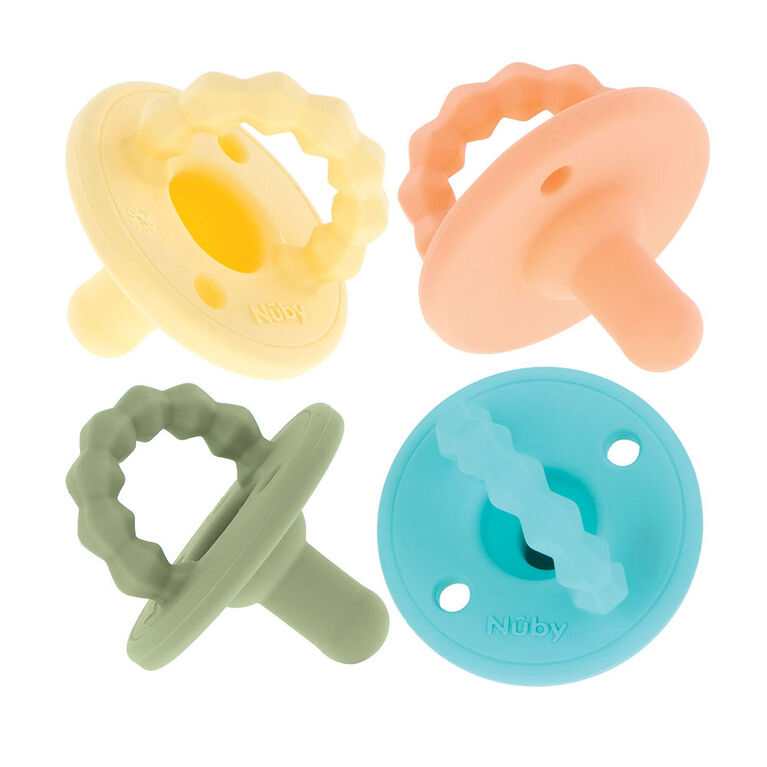 Sucette et jouet de dentition Softees de Nuby, ensemble de 4