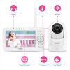 Le moniteur de bébé de 5 po couleur à 1 caméra à panoramique, inclinaison et zoom, et vision automatique, blanc modèle VM5262 de VTech..