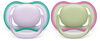 Avent Ultra Air Pacifier 0-6m lilac/ green 2pk