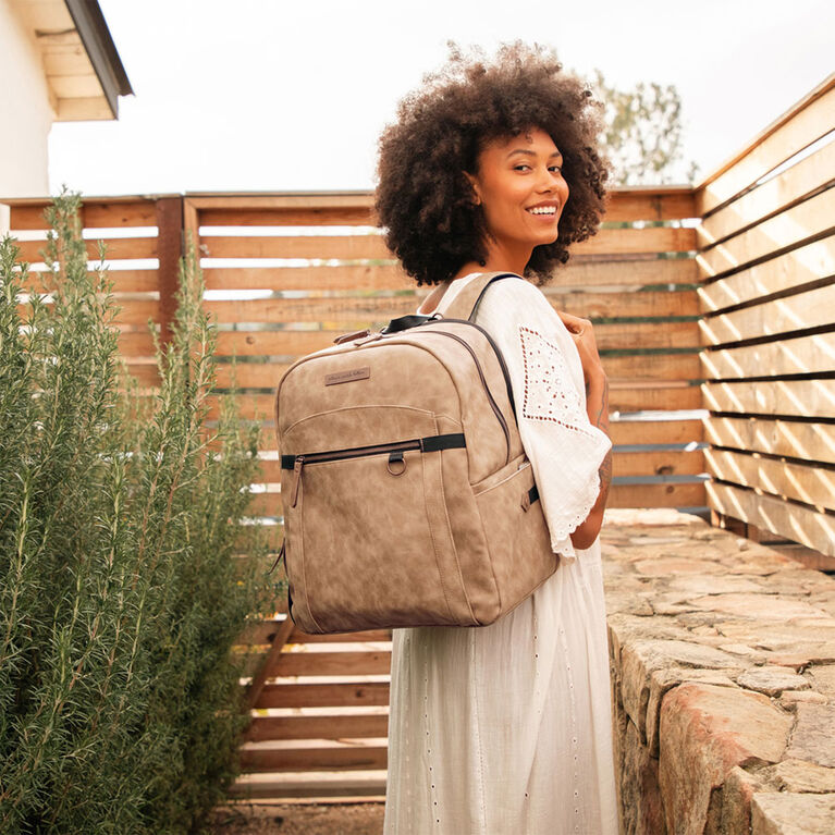 Petunia Pickle Bottom - 2-In-1 Provisions Backpack - Brioche - Brown