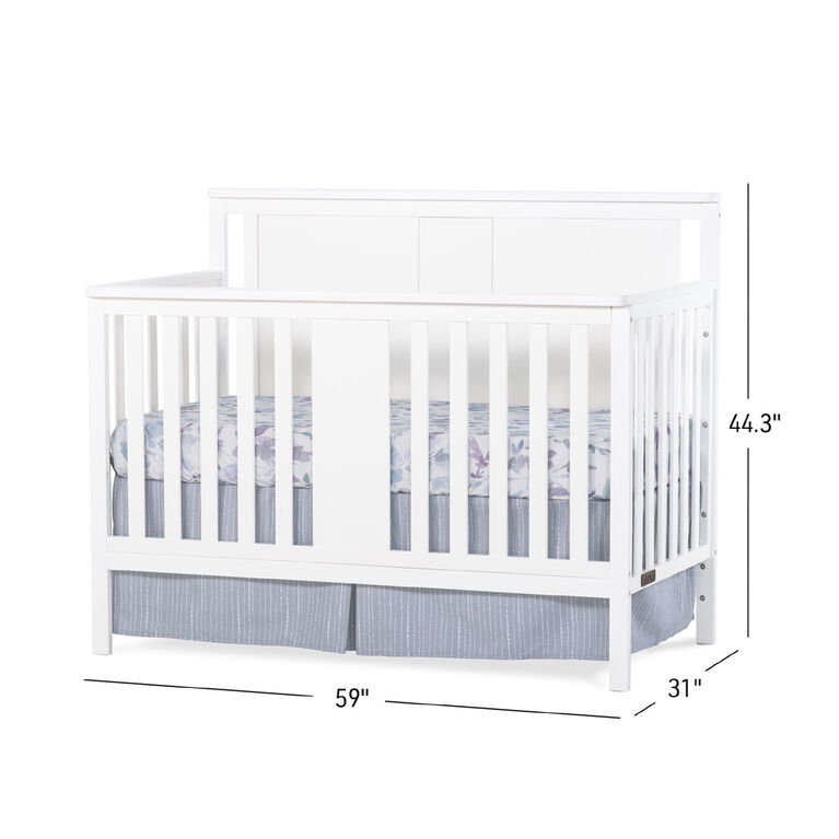 Forever Eclectic Quincy 4-in-1 Convertible Crib, Matte White