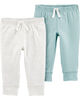 Carter's 2-Pack Pull-On Pants Assorted - 12 Months
