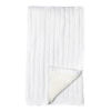 White Cable Knit Sherpa Baby Blanket