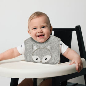 Koala Baby - Lot De 3 Bavettes En Jersey Avec Motif Renard Gris