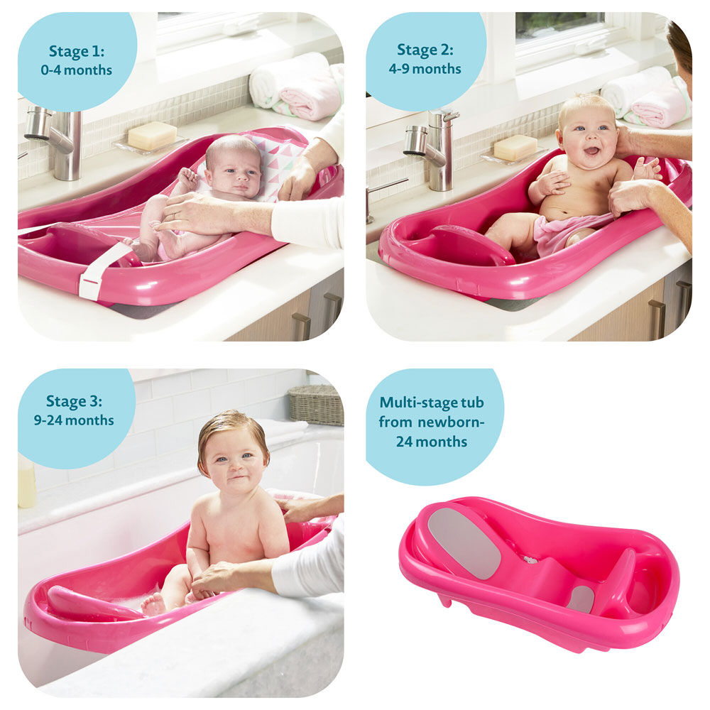 Sure Comfort Deluxe Newborn to Toddler Tub Pink Babies R Us Canada