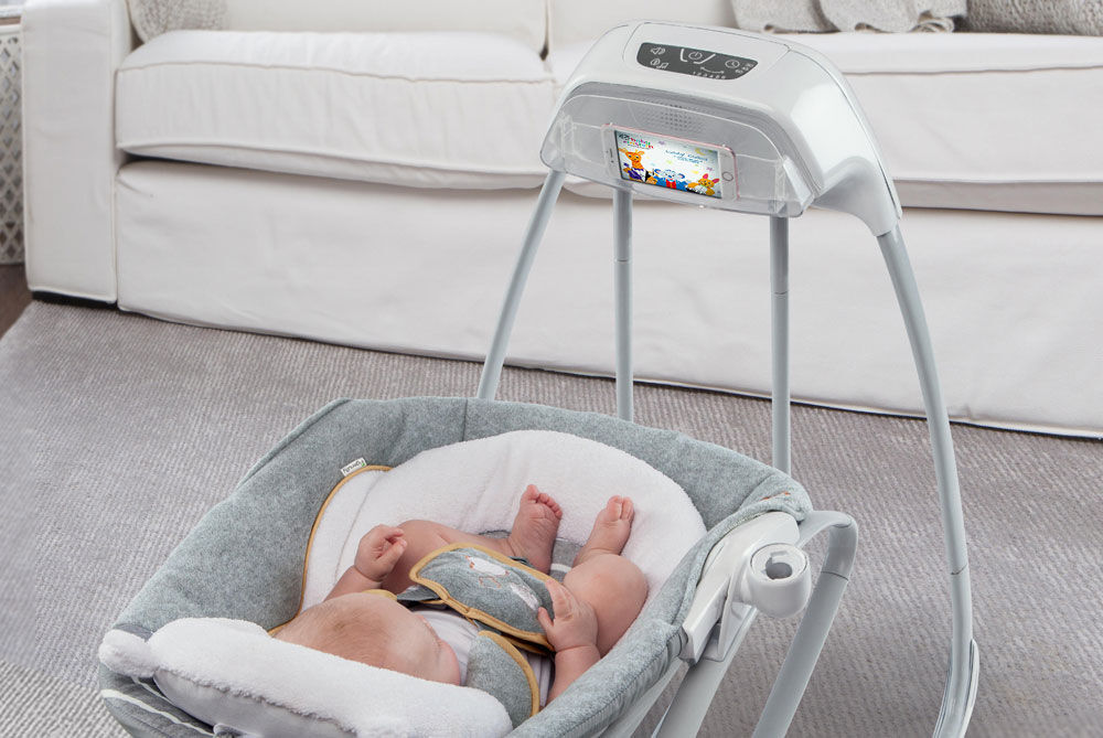 Ingenuity Boutique Collection SmartSize Gliding Swing Rocker Bella Teddy