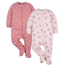 V&ecirc;tements pour enfants Gerber - Paquet de 2 Sleep N Play - Appley Sweet - 3-6 mois