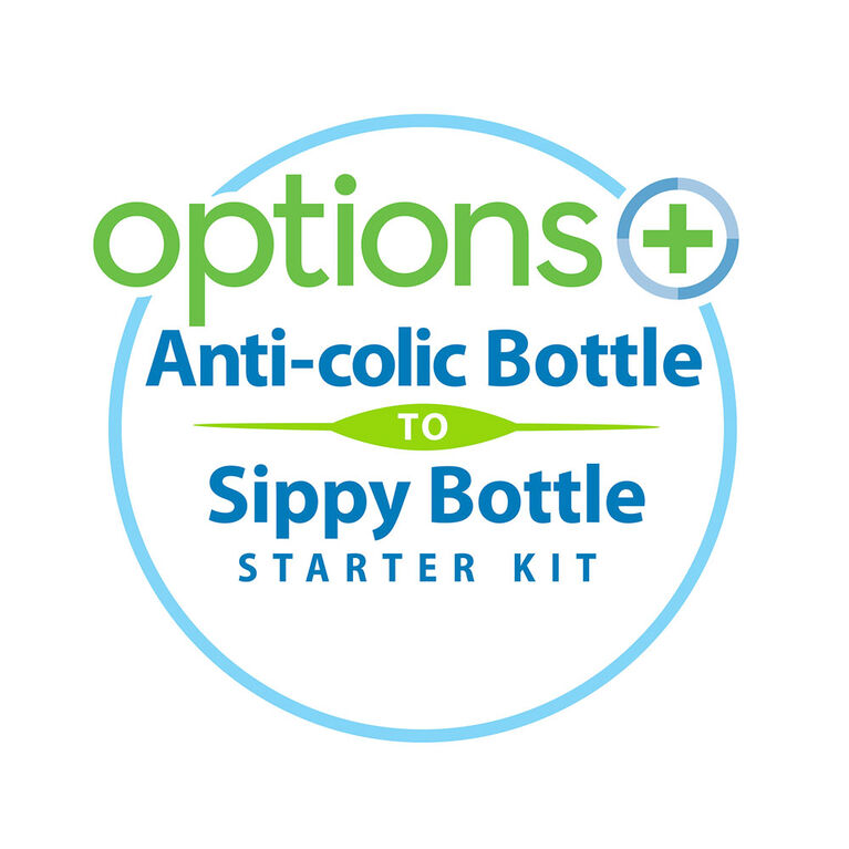 Dr. Brown's Options+ Sippy Bottle Starter Kit Wide Neck - Pink