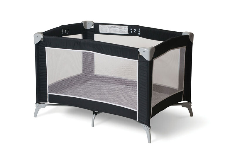 Foundations Essentials Portable Playard - Mod Plaid Graphite