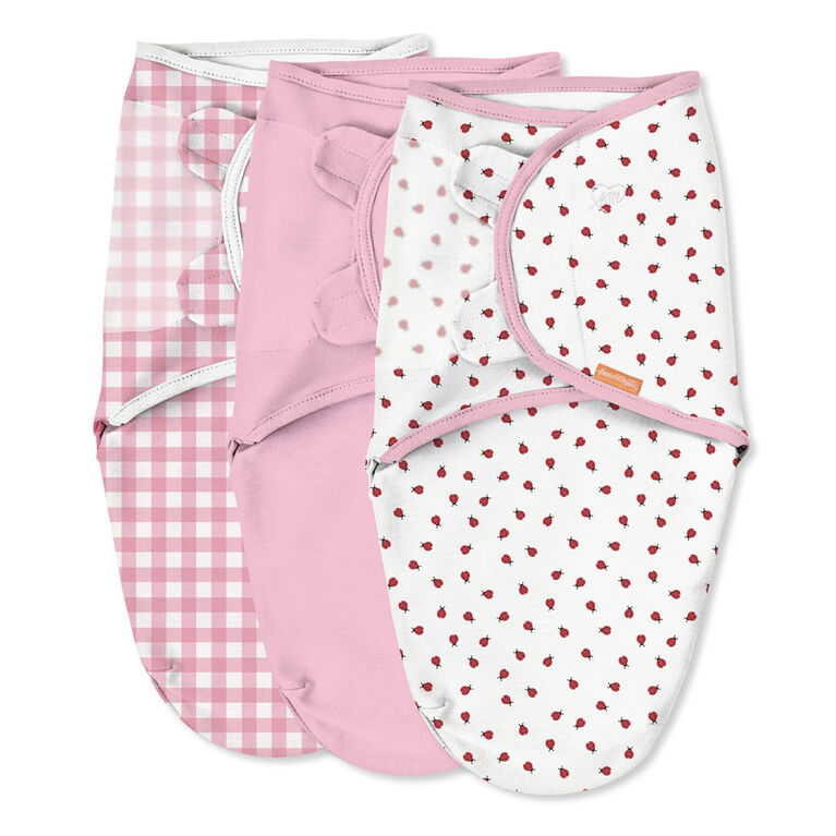 SwaddleMe 3 Pack Original Swaddle LADYBUG PICNIC