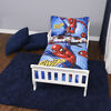 Marvel Spiderman 3 Piece Toddler Bedding Set with Reversible Comforter, Fitted Sheet and Pillowcase by Nemcor