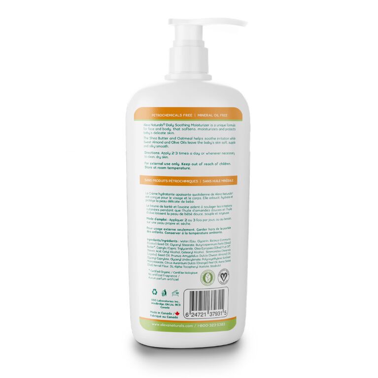 Aleva Naturals Crème Hydratante Apaisante Quotidienne.