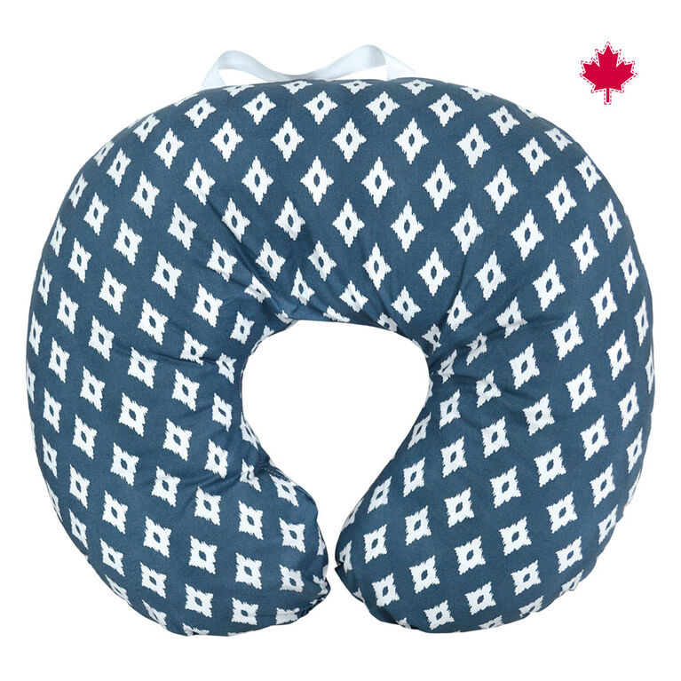 Perlimpinpin Nursing Pillow With Removable Cover - Navy Diamonds