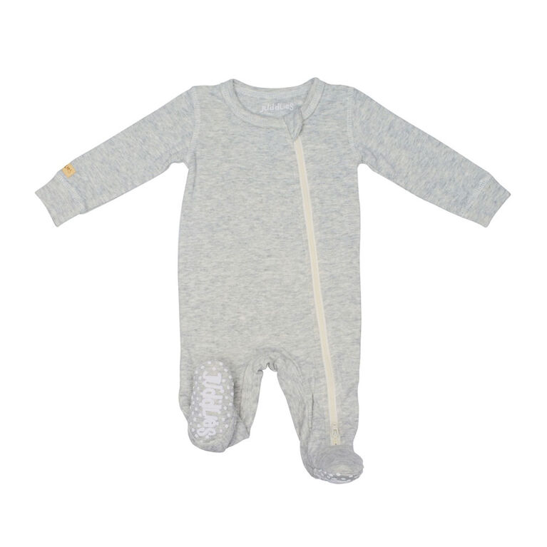 Juddlies - Breathe EZE Sleeper Pale Grey Fleck - L 12-18m