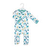 Baby Mode Interlock Coverall:Blue Dino
