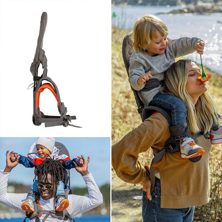 MiniMeis Shoulder Carrier, Grey-Orange