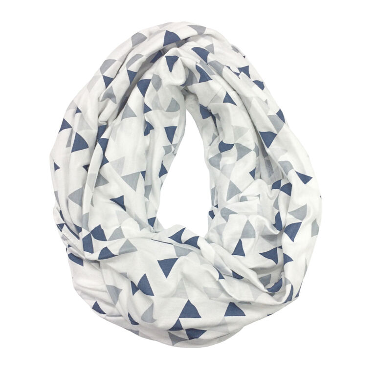 Perlimpinpin Foulard d'allaitement - Triangle Marine.