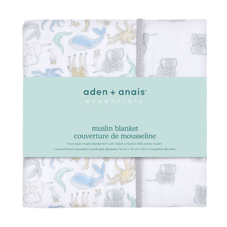 Aden + Anais Essentials Muslin Blanket Natural History