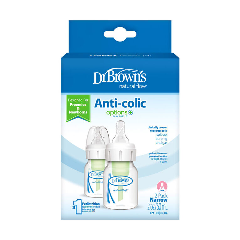 Dr. Brown's Options+ Preemie Bottles 2 oz. 2 Pack Babies R Us Canada
