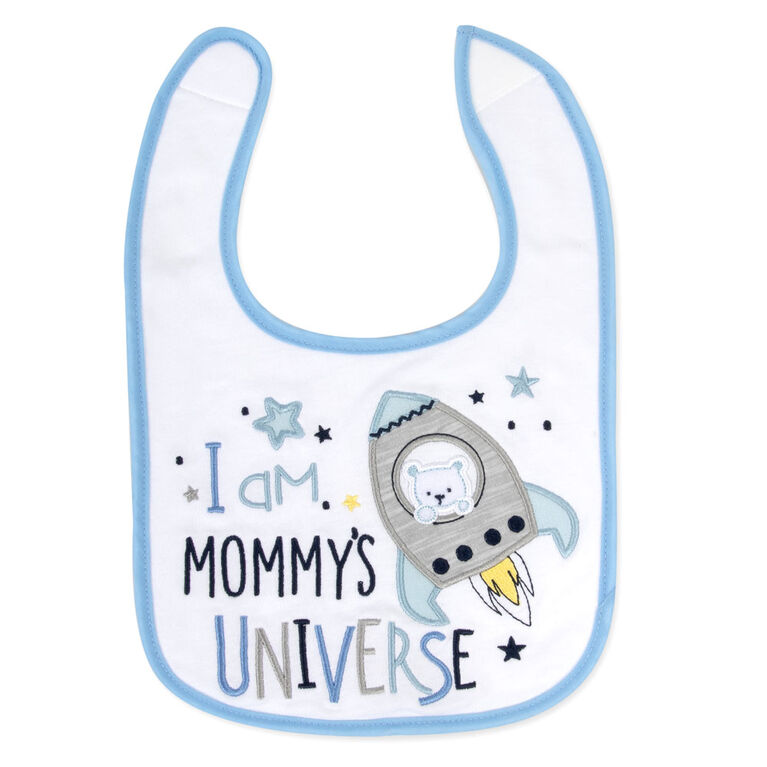 Baby Essentials - Bavoir Je suis l'univers de maman 3Pk