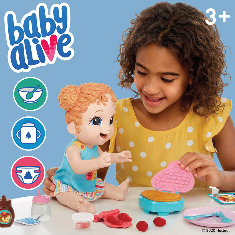 Baby Alive Breakfast Time Baby Doll with Waffle Maker, Accessories
