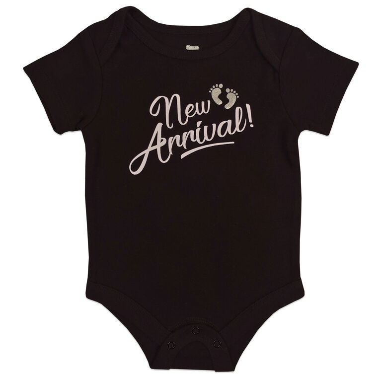 Koala Baby Announcement Bodysuit - Black, 0-3 Months