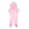 Baby Mode Soild Pink Fleece Pram