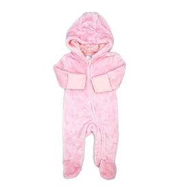Baby Mode Soild Pink Fleece Pram
