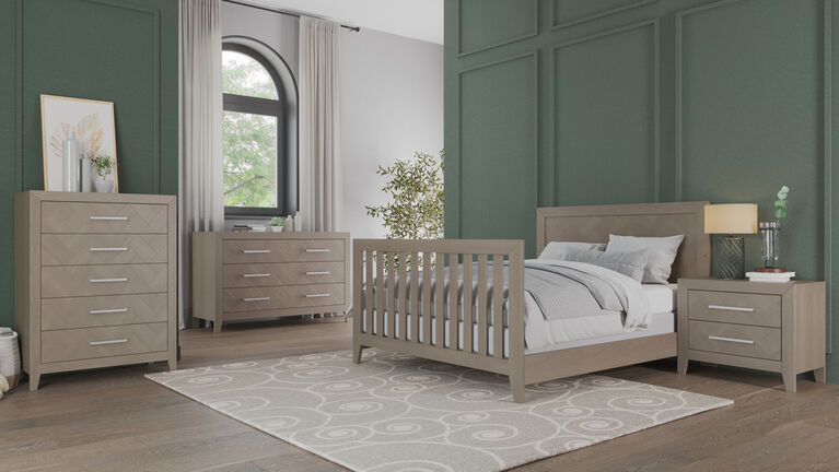 Child Craft Kieran 5 Drawer Chest, Crescent Gray