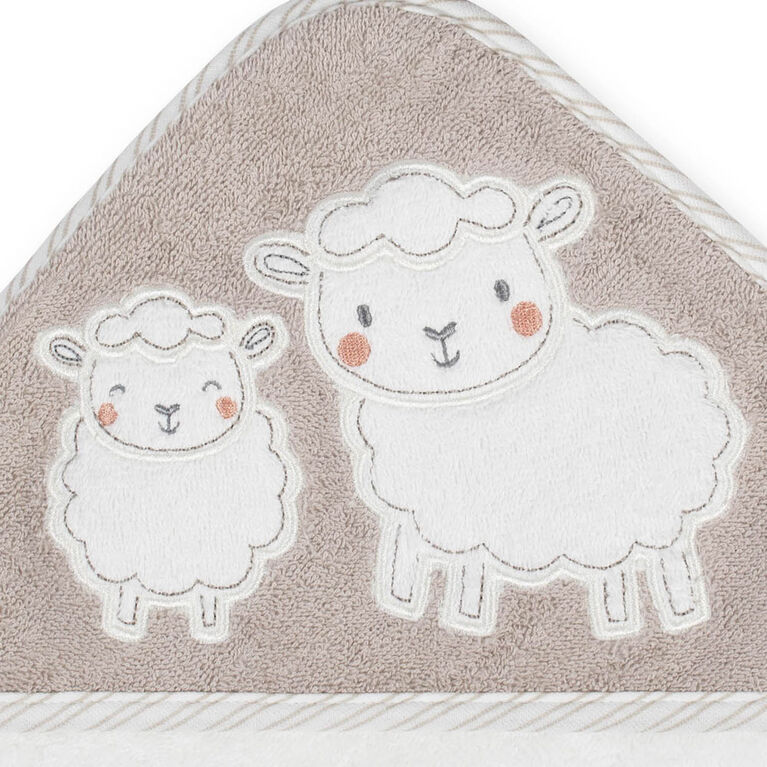 Koala Baby 2-Pack Woven Hooded Towel, Little Lamb