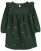 Robe en molleton à imprimé de papillon vert Carter's 3M