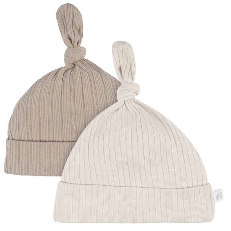 Just Born - Ensemble Bonnet + Mitaines 4 pièces - Tan 0-6M