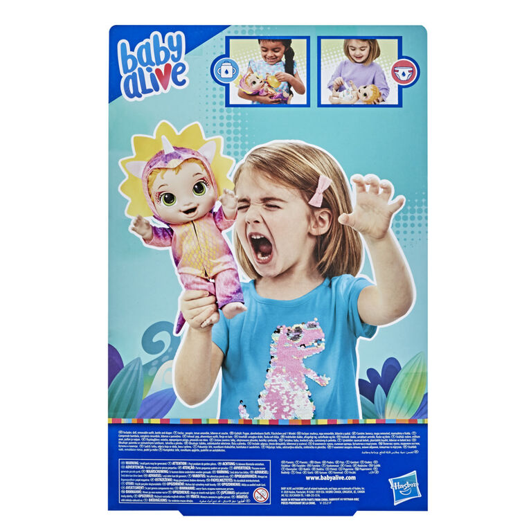 Baby Alive Dino Cuties Doll, Triceratops
