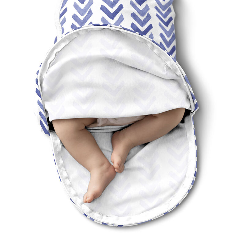 SwaddleMe Luxe Easy Change - Water Color Indigo